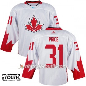 Kanada Tröja Carey Price 31 World Cup 2016 Barn Vit